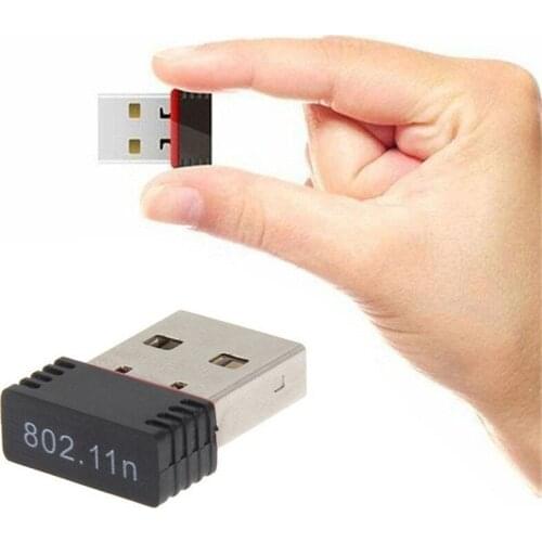 Mini USB 2.0 802.11n 150Mbps Wifi Network Adapter Support 64/128 Bit WEP WPA Encryption for Windows Linux PC