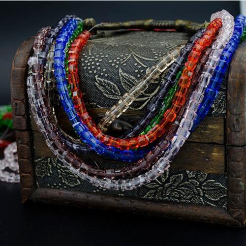 High Quality Hot New 4mm Crystal Square Shape Cube Austria Faceted Loose Spacer Round Glass Beads for Jewelry Making 95Pcs/lot