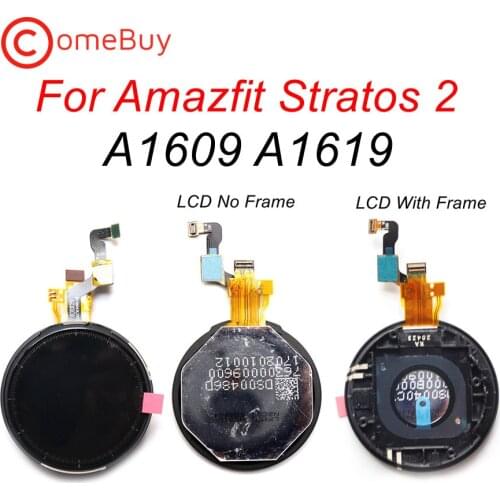 Original NEW Display For Amazfit Stratos 2 A1609 A1619 LCD Display Touch Screen Digitizer Assembly For Amazfit Stratos 2 LCD