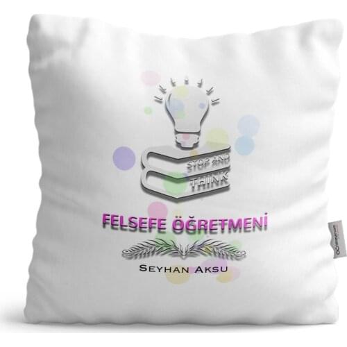 Personalized a teacher of Philosophy At Satin Pillow-1