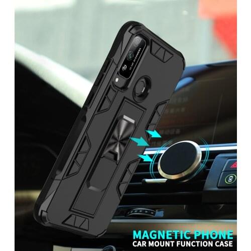 Armor Shockproof Case For Huawei Y7P Y5P Y5 Y6 Pro Y9 Prime 2019 Honor 10 Lite Play 4T 8A 8S 9S Magnetic Kickstand Back Cover