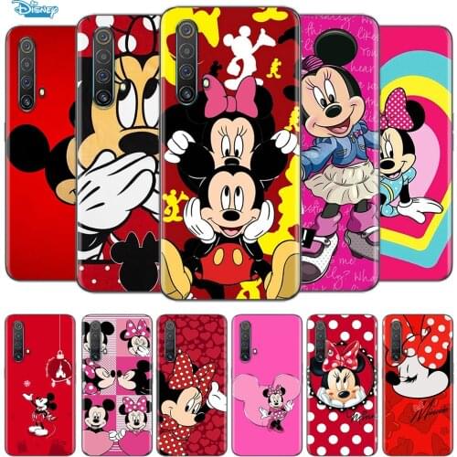 Transparent Cover Red Mickey mouse For OPPO AX7 A1K A93 A92 A73 A72 A53S A52 A32 A31 A9 A11 A7 A5 2020 Phone Case