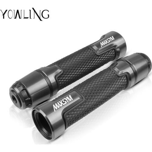 Motorcycle handlebar grips for Sym Maxsym 400i 400/600 ABS 2011 2012 2013 2014 2015 2016 2017 CNC Aluminum scooter handle grip