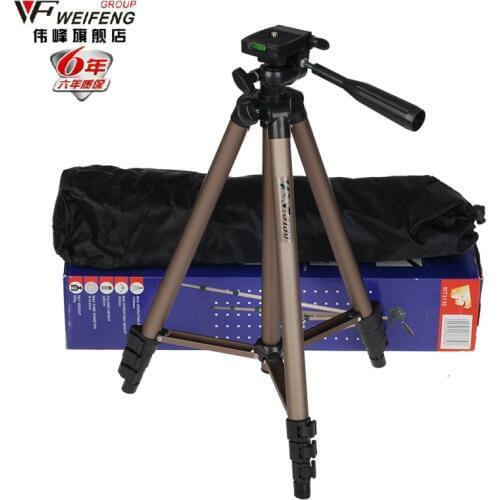 Weifeng WT3130 Aluminum alloy Camera Tripod Stand with Rocker Arm for Canon Nikon Sony DSLR Camera Camcorder Load up to 2.5kg