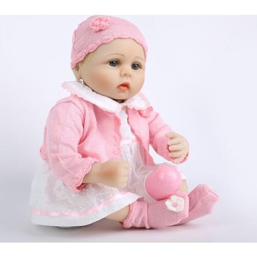 Reborn Baby Doll Silicone 55 Cm 22 Inch Cute Open Eyes Girl Vinyl Simulation Toddler Anatomy Correct Holiday Gift Childrens Toy