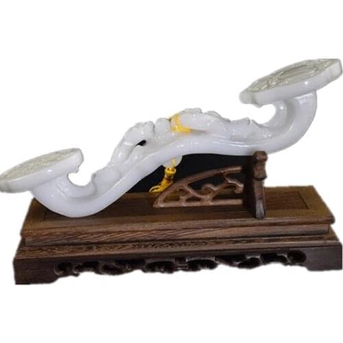 TT Jade Ruyi Decoration Natural Jade Opening Gift Decoration Fortune Furnishings Furnishings Decoration Living Room