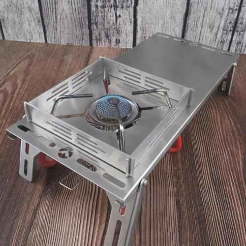 Outdoor Folding Stove Table Portable Camping Hiking Picnic Stove Stand Bracket Holder For Fishing Tourist Burner