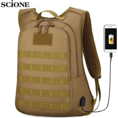Military Army Bags Cycling Backpack for Men Molle Bag Tactical Rucksack Travel Camping Tas Outdoor Bag Hiking Bike Hunting XA93A