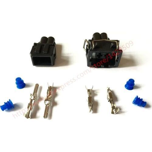 10 Set Amp Tyco 2 Pin Female Male Auto Waterproof Wire Harness Connector Automotive Plug For 357 972 762 and 357 972 752