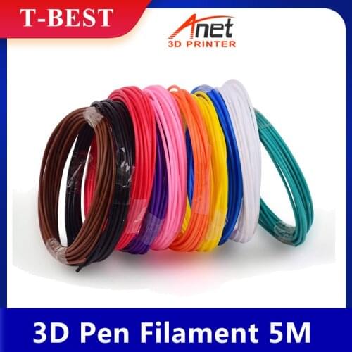 10PCS 3D Printing Pen Filament 5 Meter PCL Material PLA Filament 3d Refill Plastic For Printer or 3D Pen school drawing supplies