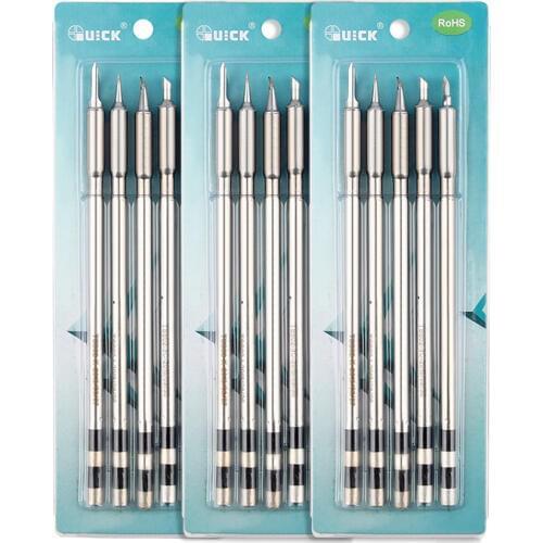 5pcs/lot Quick TS1200A Soldering Iron Tip TSS02-I J SK 3C 0.8C SK-01 K 1C 2C Solder Iron Tip For Mobile Phone Motherboard Repair