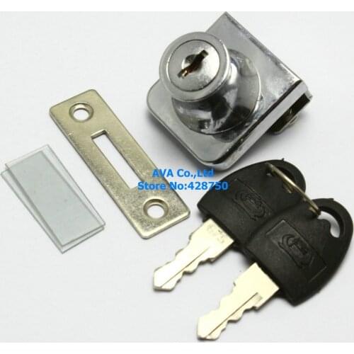 5 Cabinet Showcase Single Swinging Glass Door Lock