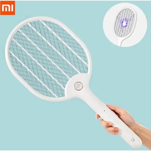 2020 new Xiaomi JordanJudy electric mosquito racket household rechargeable LED lamp auxiliary dual safety switch
