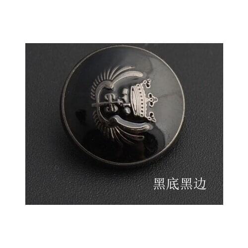 Free shipping 30pcs/lot High-grade metal suit for men and women coat buttons dust coat black wings shirt button 11.5-25mm