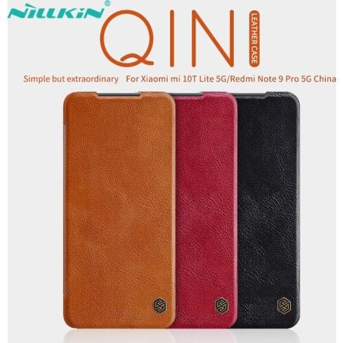 For Xiaomi Mi 10T Lite 5G Flip Case Nillkin QIN Series Leather Cover