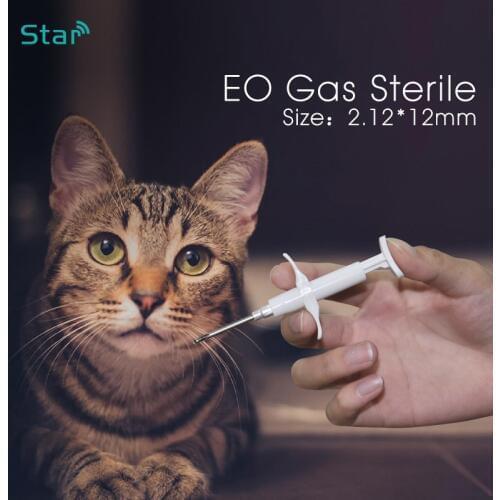 ISO Animal Id Syringe Rfid Injector with glass transponder 2.12*12mm set x10