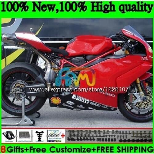 OEM Body For DUCATI 749R 999R 749S 999S 749 999 05 06 Bodywork 79BS.98 749-999 CC 749 999 S Red black R 2005 2006 Fairing kit