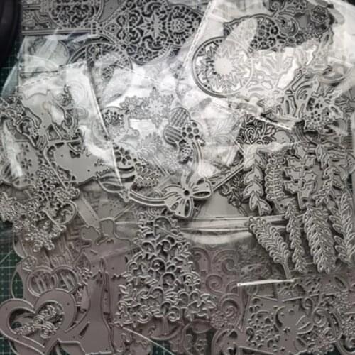 Random Dies 10pcs Metal Cutting Dies Stencil For DIY Scrapbooking Paper/photo Cards Embossing Decorative Die