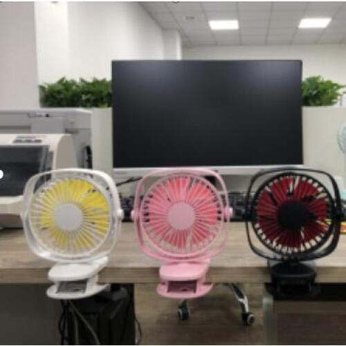 SOONHUA USB Mini Clip Fan Desk Fan Rotatable Strong Wind Cooling Fan Speed Adjustment Ventilation Cooler For Office indoor