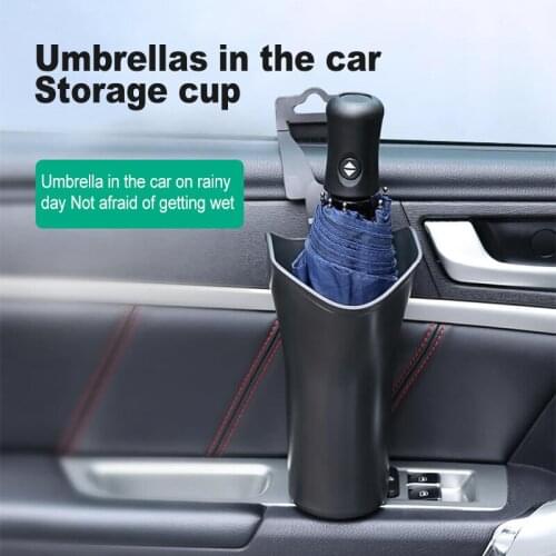 Multifunctional Creative Car Umbrella Storage Barrel Waterproof Folding Hanging trash can coins Water cup Tidying Holder Bucket