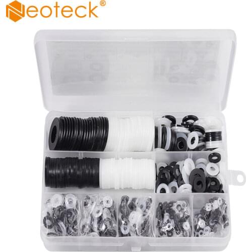 Neoteck Nylon Flat Washer Flat Spacer Washer Seals Gasket Ring M2.5 M3 M4 M5 M6 M8 M10 M12 Nylon Flat Washer