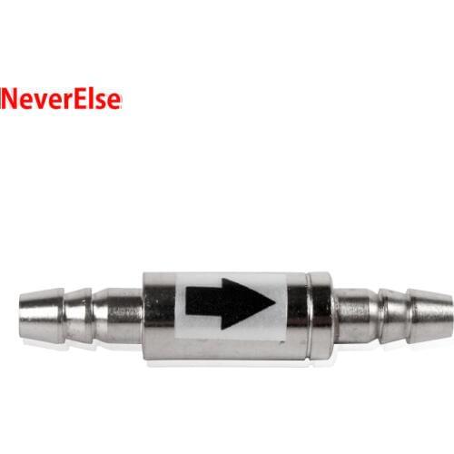 Aquarium Check Valve 4mm for CO2 System Setup Stainless Steel Anti-Leak Non-Backflow Non-Return Fish Tank CO2 Diffuser Air Valve