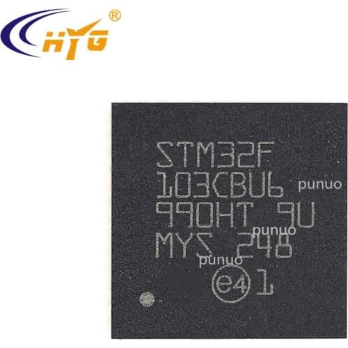 Original Authentic STM32F103CBU6 Encapsulation QFPN48-CN 32-bit MCU Microcontroller 64/128K Flash Memory Single Chip 7 Timers