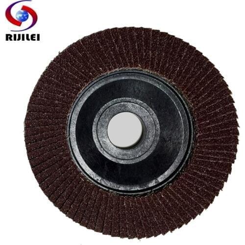 RIJILEI 25PCS/Lot 5inch flower shape metal polishing abrasive flap grinding wheels 125mm calcined abrasive cloth BY008