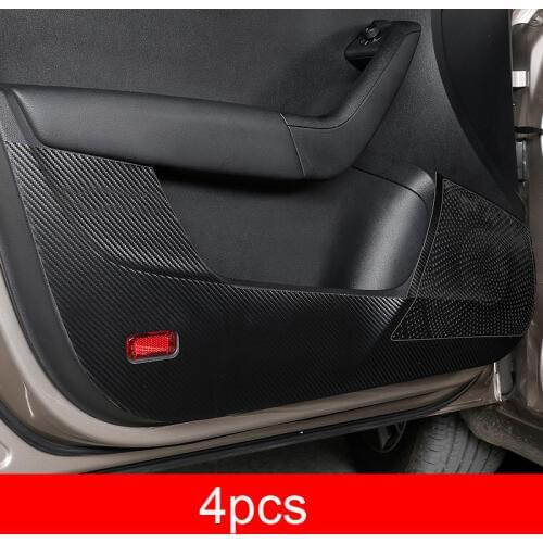 4pcs for Skoda Octavia 2015-2018 Octavia wagon 2017-2018 Car door Anti kicking pad decorate protect Scratch proof PU