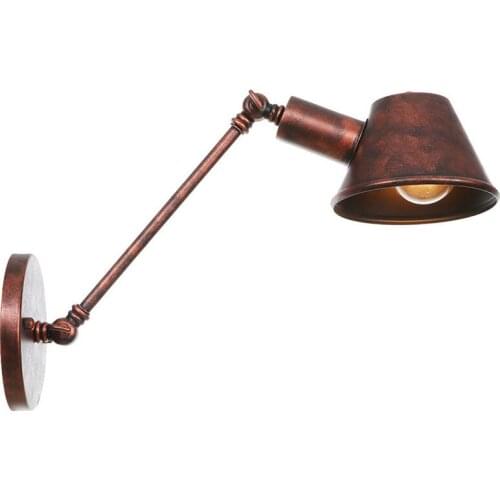 Vintage Industrial Wall Lamps Adjustable Metal Arm Bedside Sconce Living Room Bedroom Ceiling Home Decor LED Wall Lights Fixture