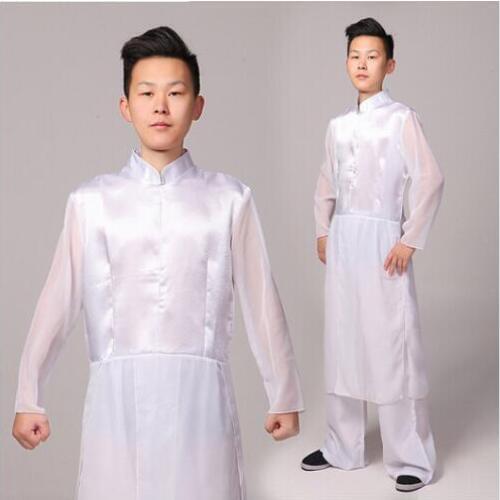 Adult Martial arts performance costume male drum dance Chinese Folk Dance costumes Spring Festival stage performance clohtes