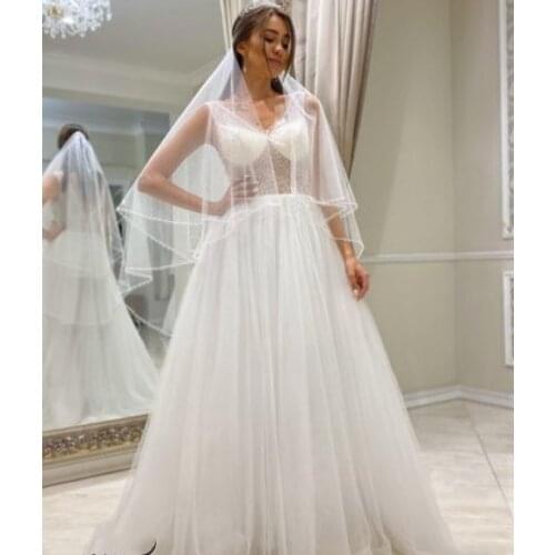 WUDANGSHAN Sleeveless Wedding Dresses