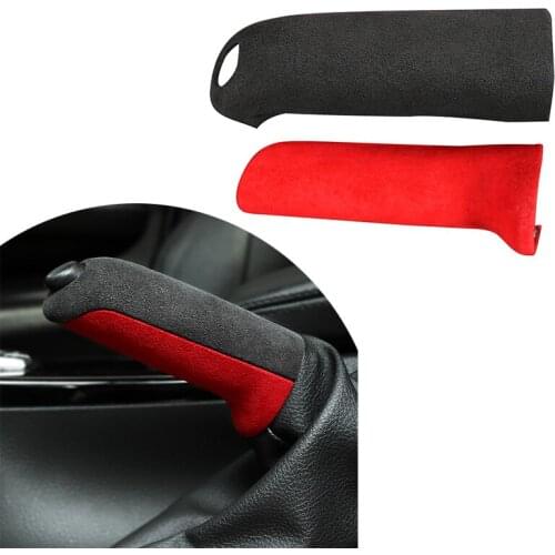 Suede Car Gear Knob Handbrake Cover Sticker Styling Decoration for BMW F20 F21 F22 F30 F31 F32 F35 F36 E81 E90 E60 M3 M5 Z4 3GT