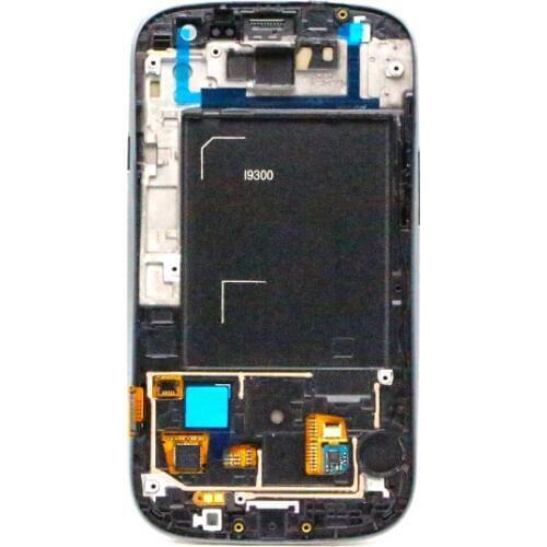 I9300 lcd For SAMSUNG GALAXY S3 i9300 LCD Display Touch Screen Digitizer Full Assembly Home Botton Bezel Frame for galaxy s3 lcd