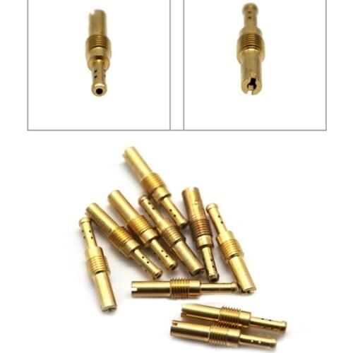 10pcs Carburetor Slow Jets Jet Kit For PWK OKO CVK Mikuni KOSO Motorcycle Carburetor Vice Injectors Nozzle #32-55