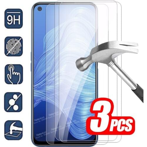 3pcs Protective Tempered Glass For Oppo Realme 7 5G Glass Realmi Realmy Realme7 5G Screen Protector Safety Phone Protection Film