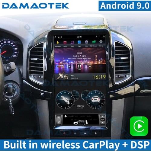 DamaoTek Android 9.0 13.6" Tesla Vertical Screen Car Radio Audio Player 4G 32G For Chevrolet Captiva 2008-2017 Multimedia System
