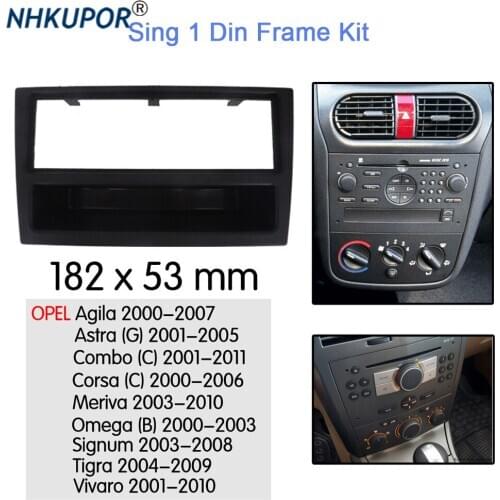 Car Stereo Radio Fascia Plate Panel For OPEL Agila Astra Combo Surround Installation Trim Fit Dashboard Frame Kit