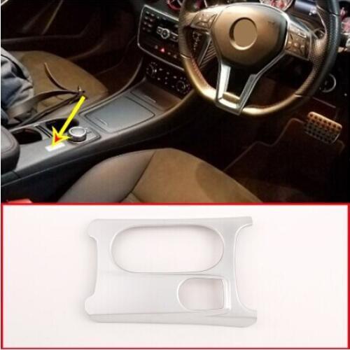 Right Hand Drive Car Cup Holder Cover Trim For Mercedes Benz CLA GLA A Class C117 W176 X156 2012-2019 ABS Chrome Accessoires RHD