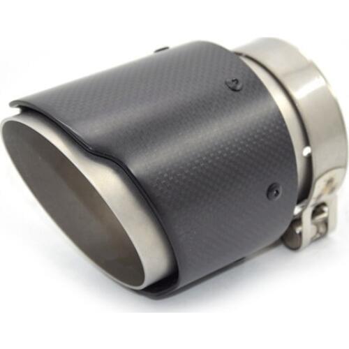 Car Carbon Fiber Exhaust Tip Muffler Pipe Fit For Mazda CX5 CX-5 2013-2020