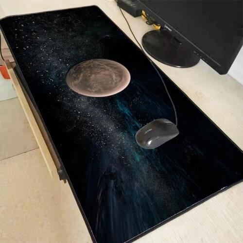 Space Earth RGB Gaming Large Mouse Pad Gamer Led Computer Mousepad Big Mouse Mat with Backlight Carpet for Keyboard Desk Rubber