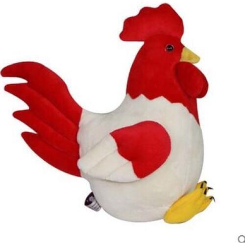 Large size 33x29cm cock plush toy soft pillow birthday gift b4807