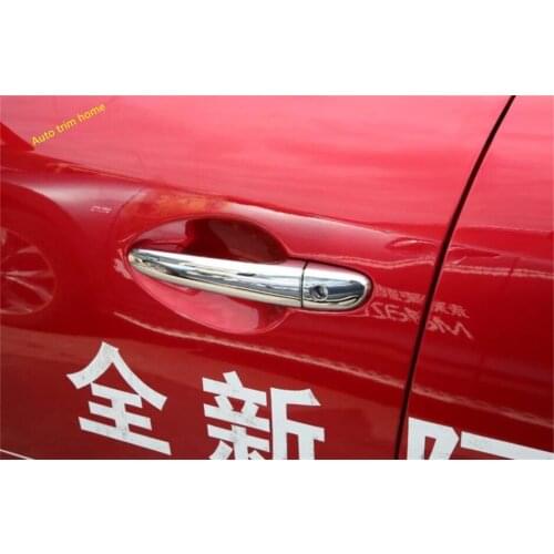 Lapetus ABS Chrome Exterior Refit Kit Side Door Handle Cap Protective Cover Trim Accessories Fit For Mazda 6 2013 - 2017