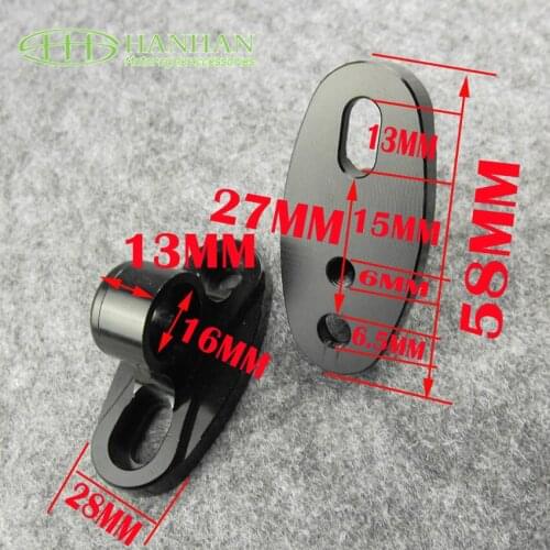 Black color Motorcycle rearview mirror cnc rearrests horizon sports car reflective mirror rear view mirror conversion code