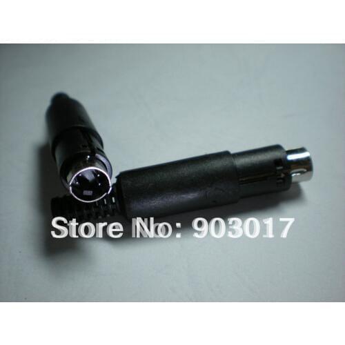 Mini DIN Plug Connector 4 Pin or 5 Pin 6 Pin 7 Pin 8 Pin with Plastic Handle 50 Pcs Per Lot