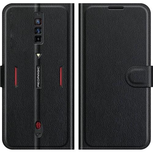 For ZTE nubia RedMagic 6 Pro Red Magic 6 Wallet Phone Case Flip Leather Cover Capa Etui Fundas