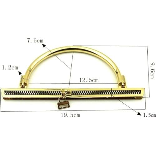 Leather Shoulder Strap Alloy Bag Handle For DIY Craft Replacement Handbag Purse Handle Bag Making Accessories