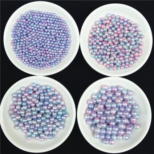 No Hole Imitation Wrinkle Pearls Round Loose Beads Garment Handmade DIY Accessories For Fashion Jewelry Making 3/4/5/6mm