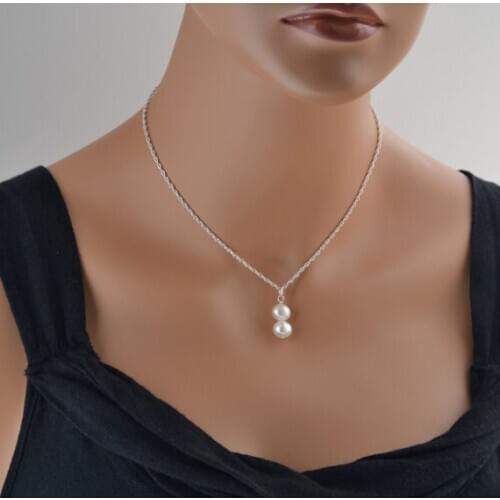 Hot Sale Fashion Elegant Pearl Pendant Clavicle Choker Necklaces for Girls Women Temperament Female Wedding Gift Jewelry CN636