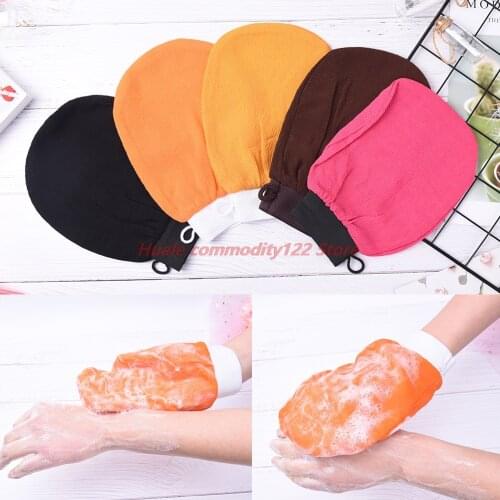 Fashion Skin Care Exfoliating Bath Glove Shower Back Body Scrub Cleaning Massage Mitt